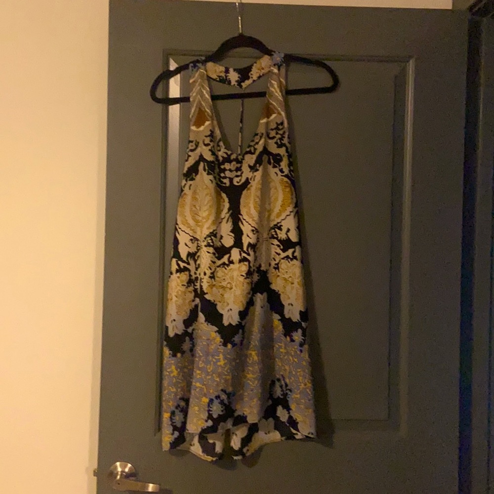 Multi colored halter mini